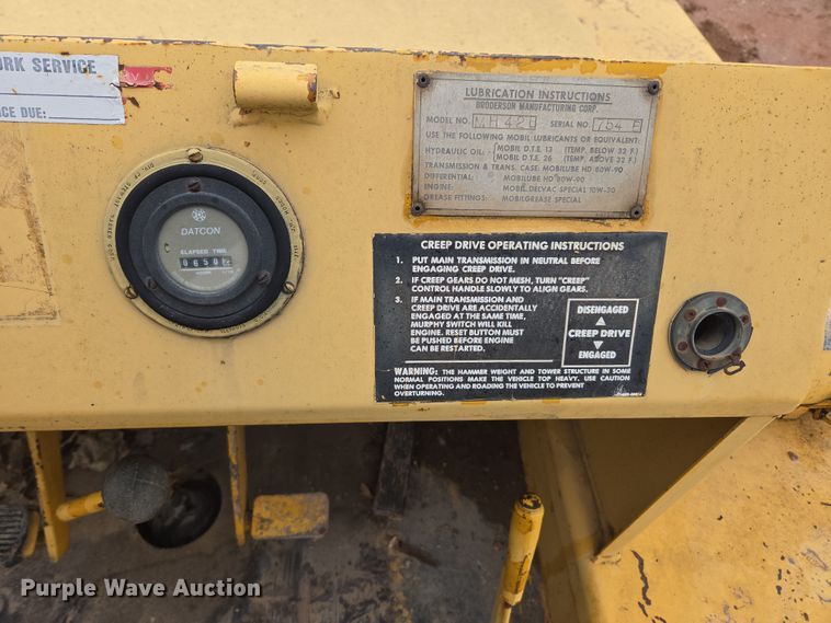 image for item DT7110 Broderson MH42B drop hammer