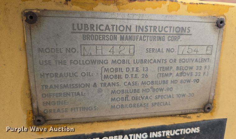 image for item DT7110 Broderson MH42B drop hammer