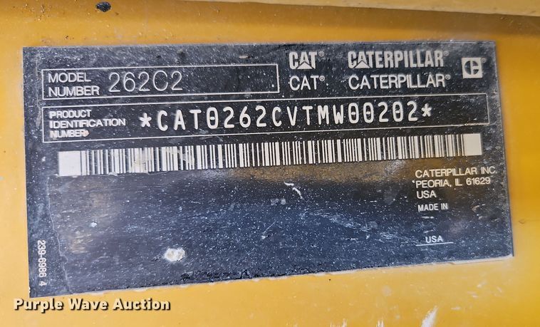 image for item DT7534 2012 Caterpillar  262C2 skid steer loader