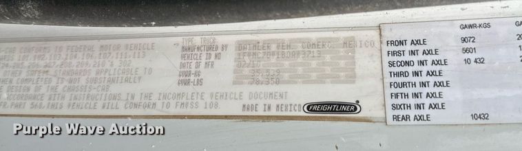 image for item DV0746 2011 Freightliner  Business class M2 hydrovac truck