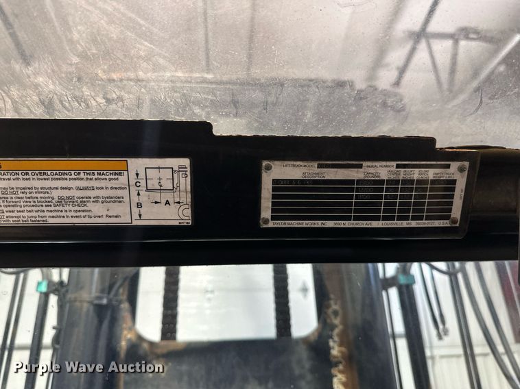 image for item DV0748 2017 Taylor X160 forklift