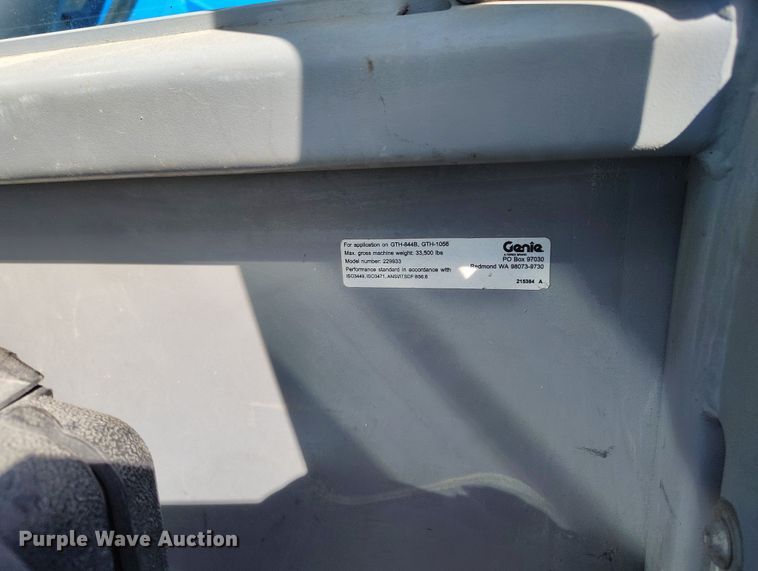 image for item DV6735 2012 Genie GTH1056 telehandler