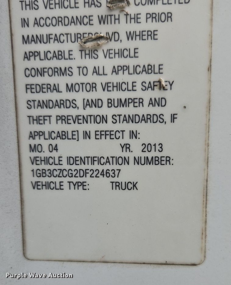 image for item DW8680 2013 Chevrolet Silverado 3500HD bucket truck