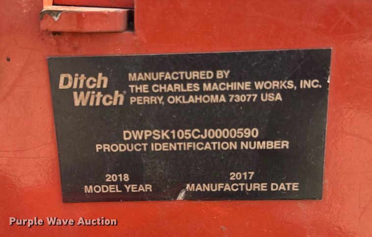 image for item DY7997 2017 Ditch Witch SK1050 compact utility loader