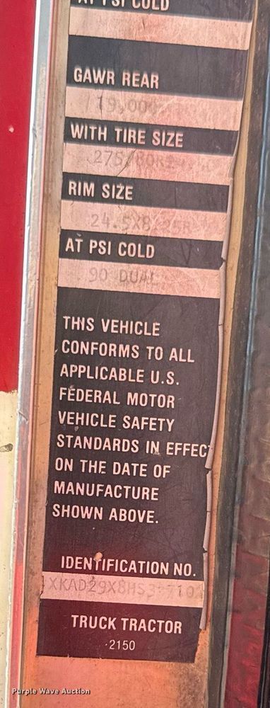 image for item DY8011 1987 Kenworth T600 dump truck