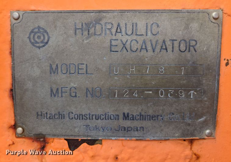 image for item EC0918 Hitachi UH-181 excavator