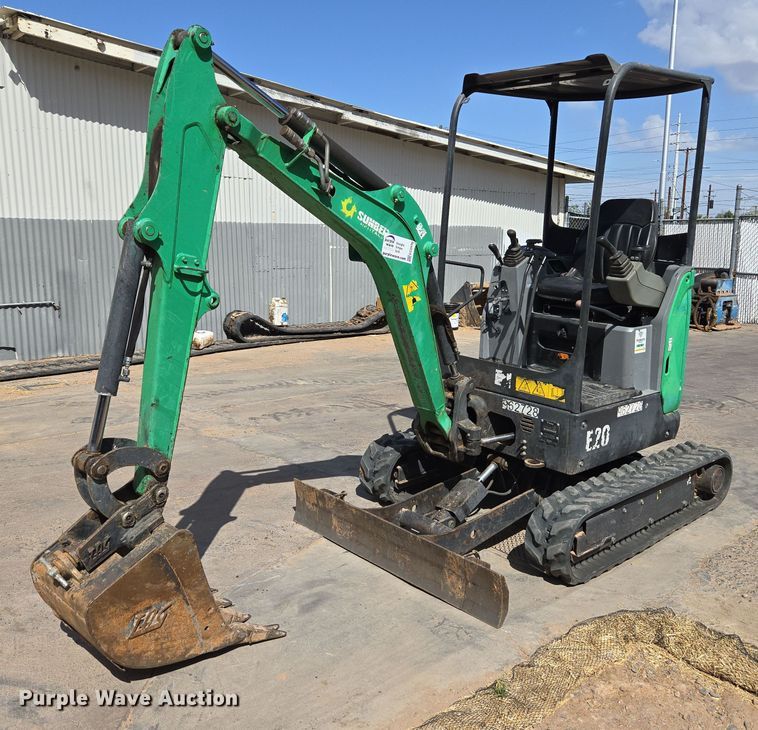image for item EC0930 2017 Bobcat E20 mini excavator