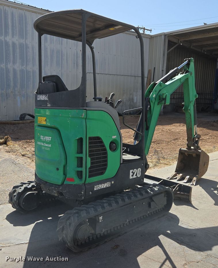 image for item EC0930 2017 Bobcat E20 mini excavator