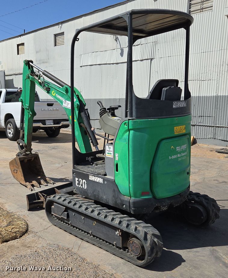 image for item EC0930 2017 Bobcat E20 mini excavator