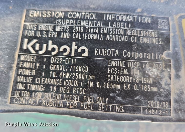 image for item EC0930 2017 Bobcat E20 mini excavator