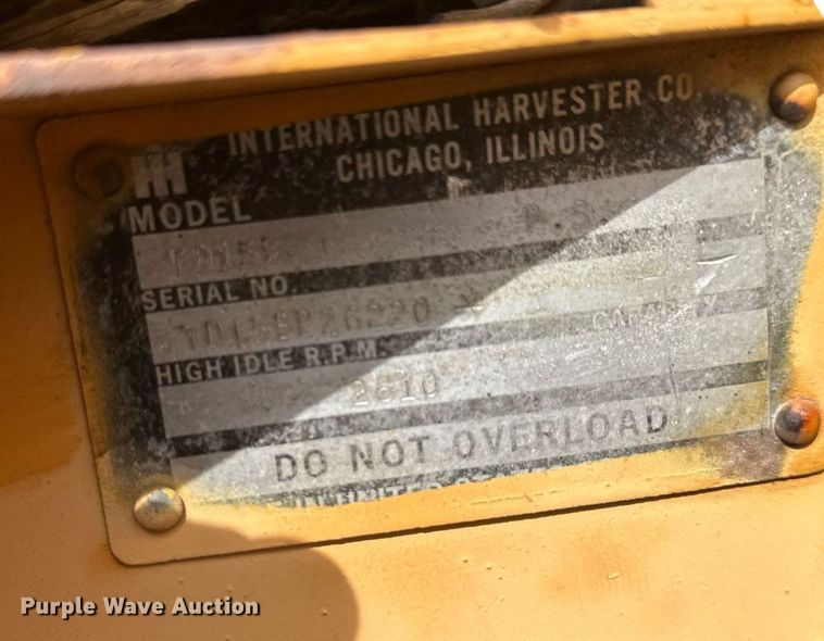 image for item EC2379 1971 International  TD15B cable plow