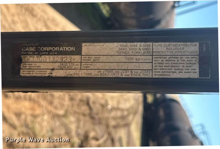 image for item EC3514 1998 Case 586E forklift