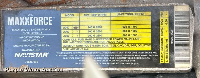 image for item EC3524 2014 International 4300 flatbed truck