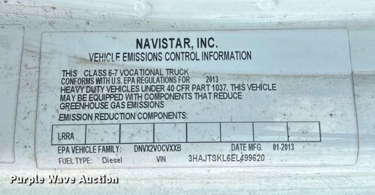 image for item EC3524 2014 International 4300 flatbed truck