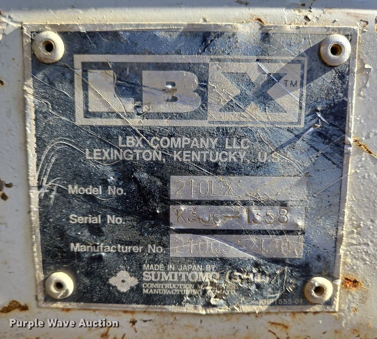 image for item EC4158 2006 Link-Belt 210 LX excavator