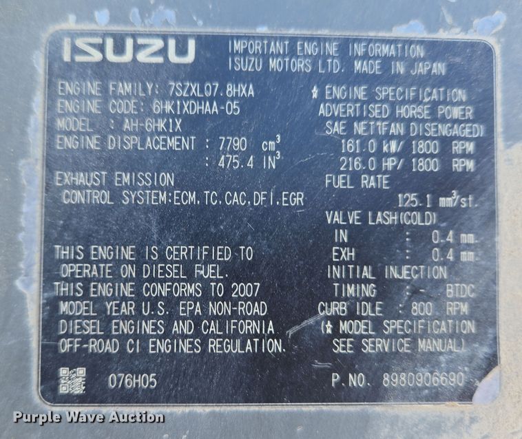 image for item EC4159 2008 Link-Belt 290 X2 excavator