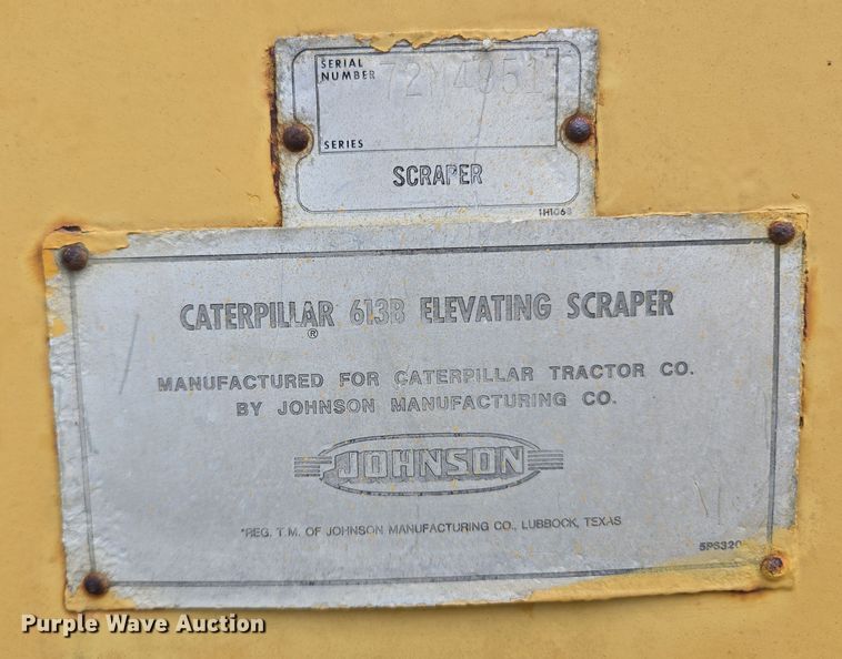 image for item ED2523 1977 Caterpillar 613B elevating scraper