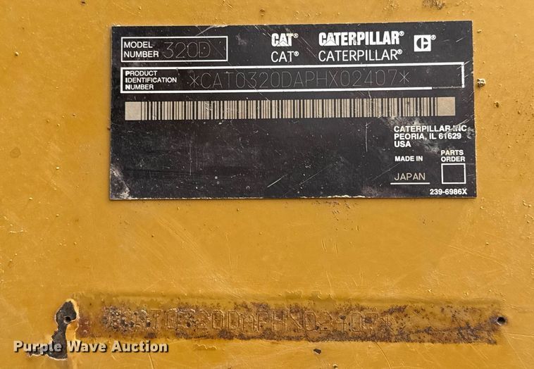 image for item ED5573 2009 Caterpillar 320D L excavator