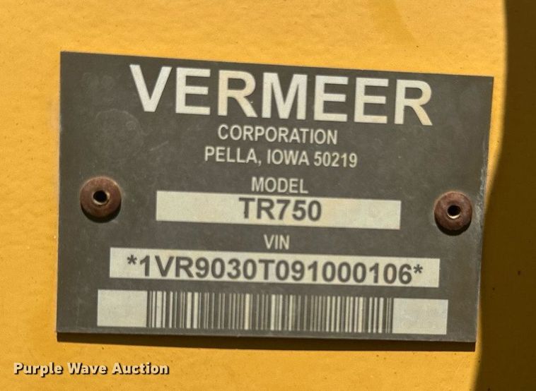 image for item EF2996 2010 Vermeer RTX750 trencher