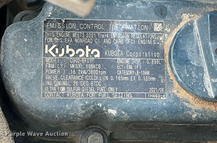 image for item EF2998 2022 Bobcat MT100 compact utility loader