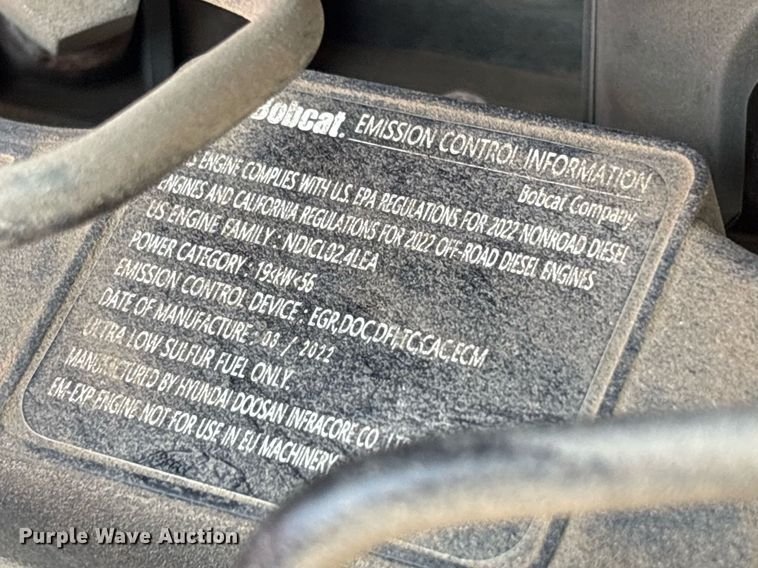 image for item EF3015 2022 Bobcat T550 tracked skid steer loader