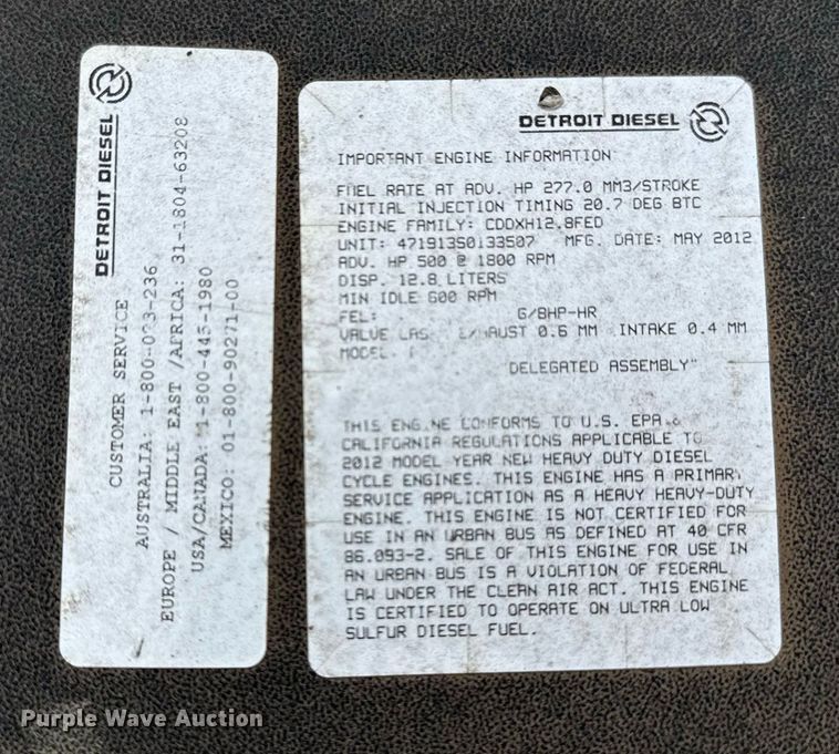 image for item EG5711 2013 Freightliner 114SD crane truck