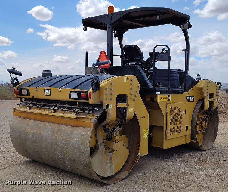 image for item EH0224 2021 Caterpillar CB16 double drum vibratory roller