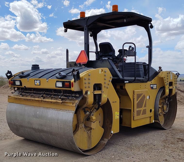 image for item EH0225 2021 Caterpillar CB16 double drum vibratory roller