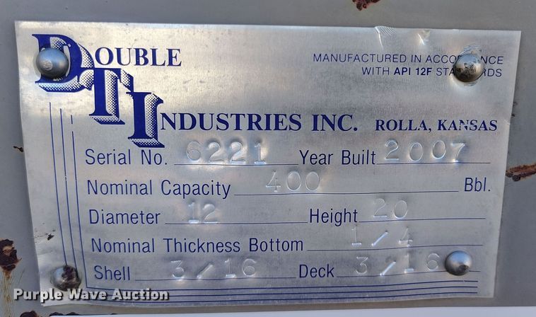 image for item EH0232 2007 DTI tank