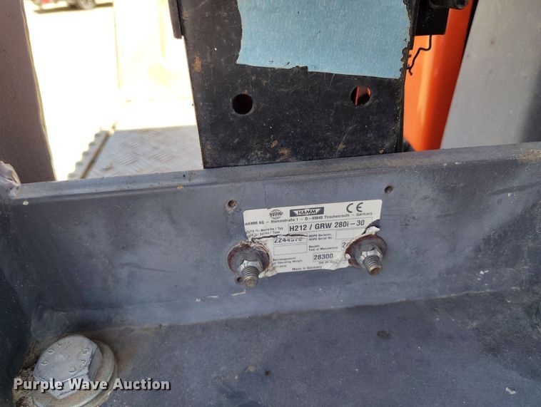 image for item EH0270 2014 Hamm GRW 280i-30 pneumatic roller