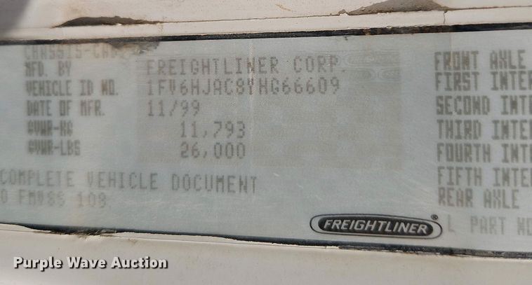 image for item EI8946 2000 Freightliner FL70 flatbed truck