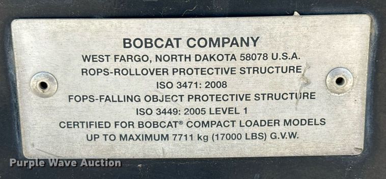 image for item EJ3620 2016 Bobcat T590 tracked skid steer loader