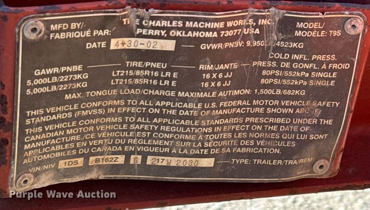 image for item EJ3624 2002 Ditch Witch FX30S vacuum excavator