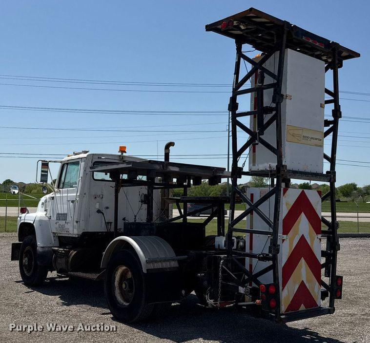 image for item EJ3630 1978 Ford truck cab and chassis with crash attenuator