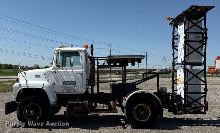 image for item EJ3630 1978 Ford truck cab and chassis with crash attenuator