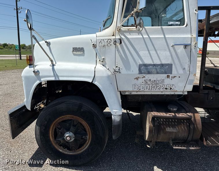 image for item EJ3630 1978 Ford truck cab and chassis with crash attenuator