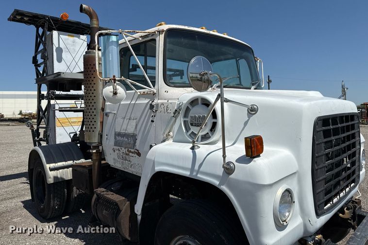 image for item EJ3630 1978 Ford truck cab and chassis with crash attenuator