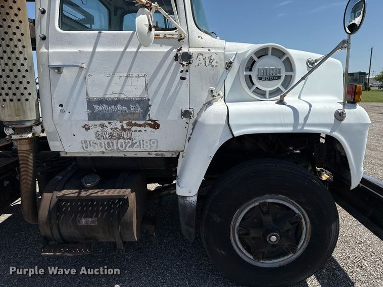 image for item EJ3630 1978 Ford truck cab and chassis with crash attenuator