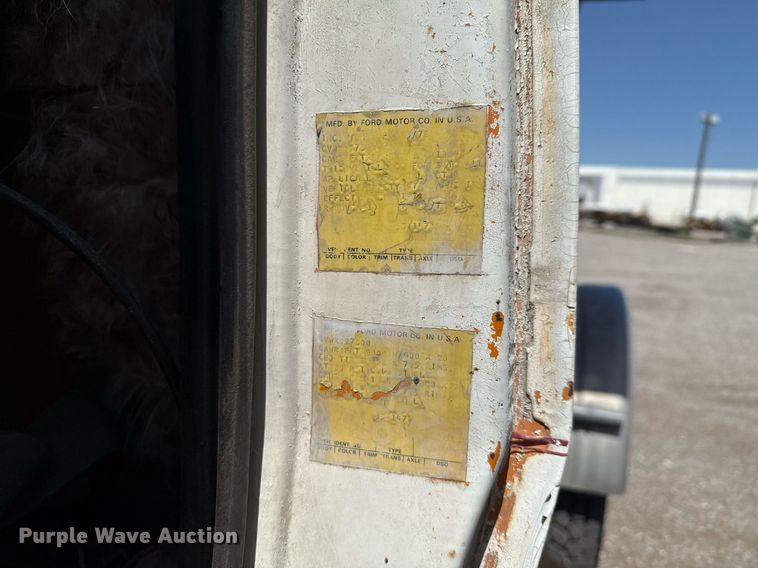 image for item EJ3630 1978 Ford truck cab and chassis with crash attenuator