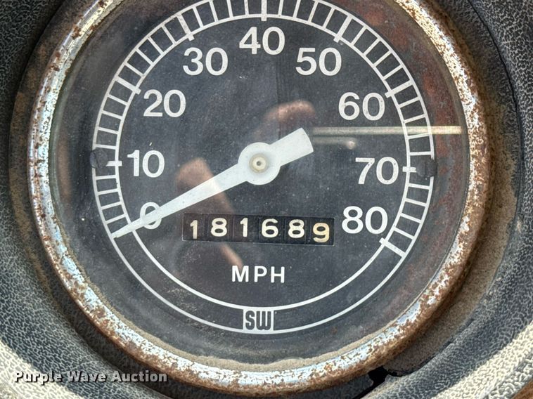 image for item EJ3630 1978 Ford truck cab and chassis with crash attenuator