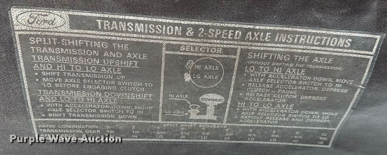 image for item EJ3630 1978 Ford truck cab and chassis with crash attenuator
