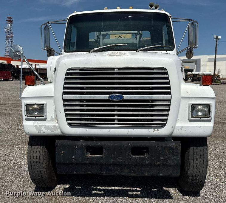 image for item EJ3631 1987 Ford LN8000F service truck with crash attenuator