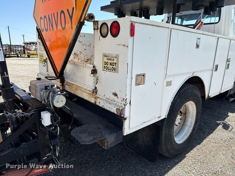 image for item EJ3631 1987 Ford LN8000F service truck with crash attenuator