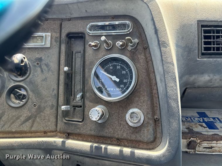 image for item EJ3631 1987 Ford LN8000F service truck with crash attenuator