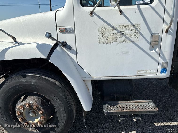 image for item EJ3632 1984 International 1955 truck cab and chassis with crash attenuator