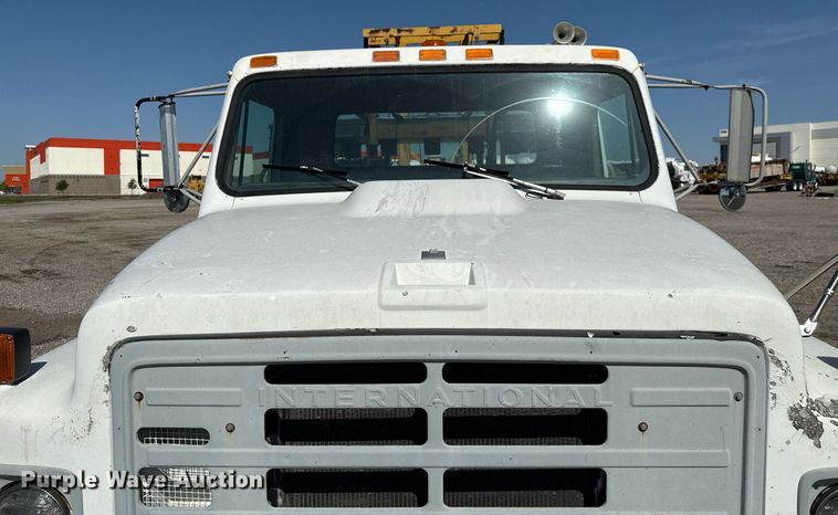 image for item EJ3632 1984 International 1955 truck cab and chassis with crash attenuator