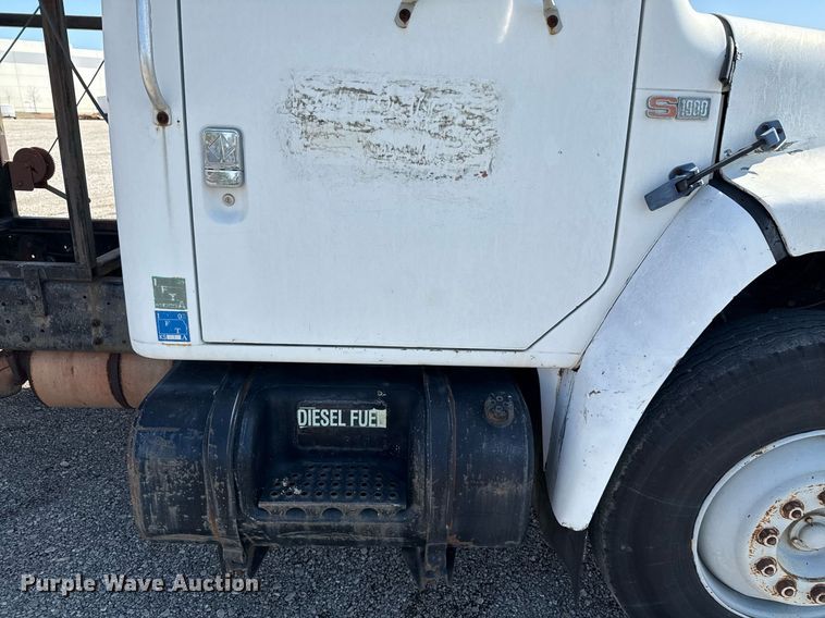 image for item EJ3632 1984 International 1955 truck cab and chassis with crash attenuator