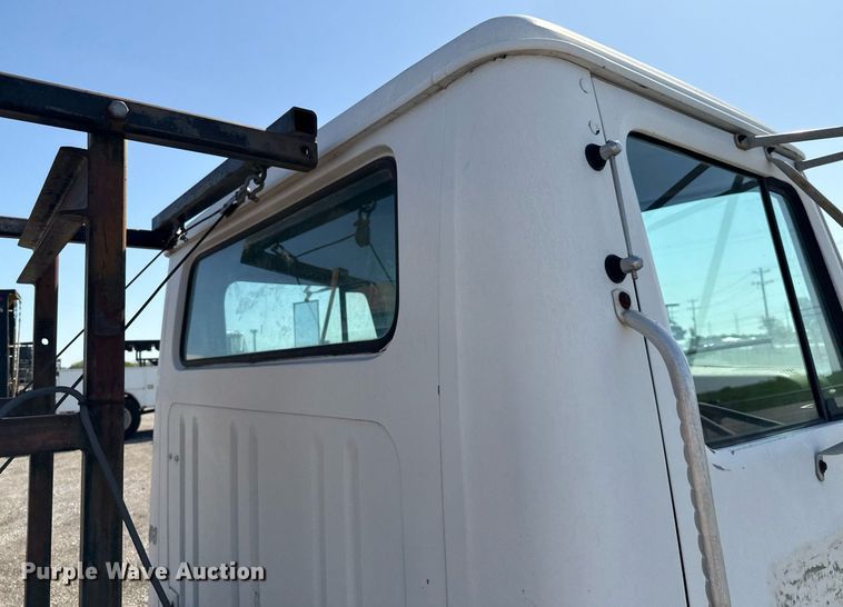 image for item EJ3632 1984 International 1955 truck cab and chassis with crash attenuator