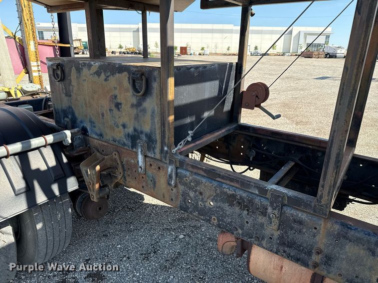 image for item EJ3632 1984 International 1955 truck cab and chassis with crash attenuator