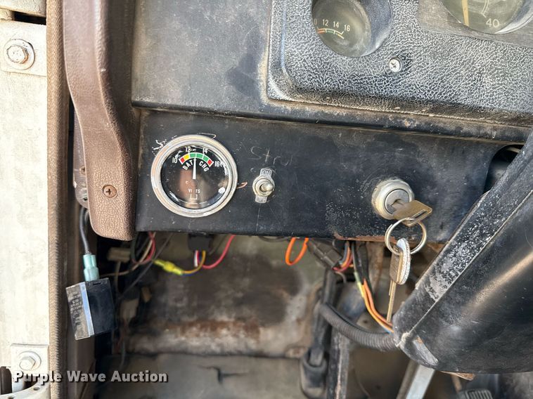 image for item EJ3632 1984 International 1955 truck cab and chassis with crash attenuator